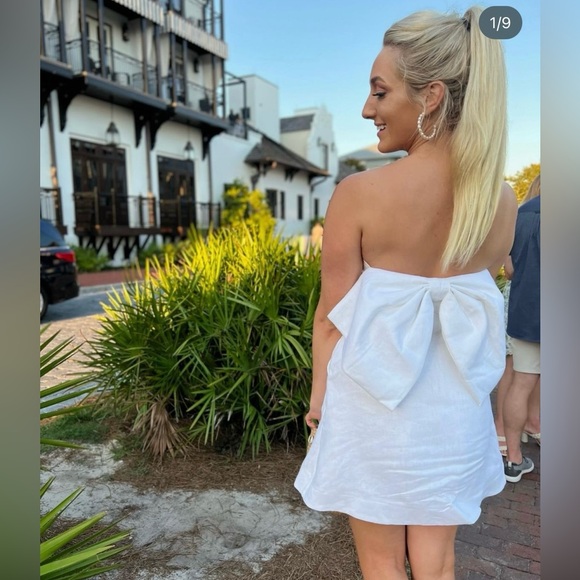 Dissh Aisle White Bow Dress - Picture 5 of 5